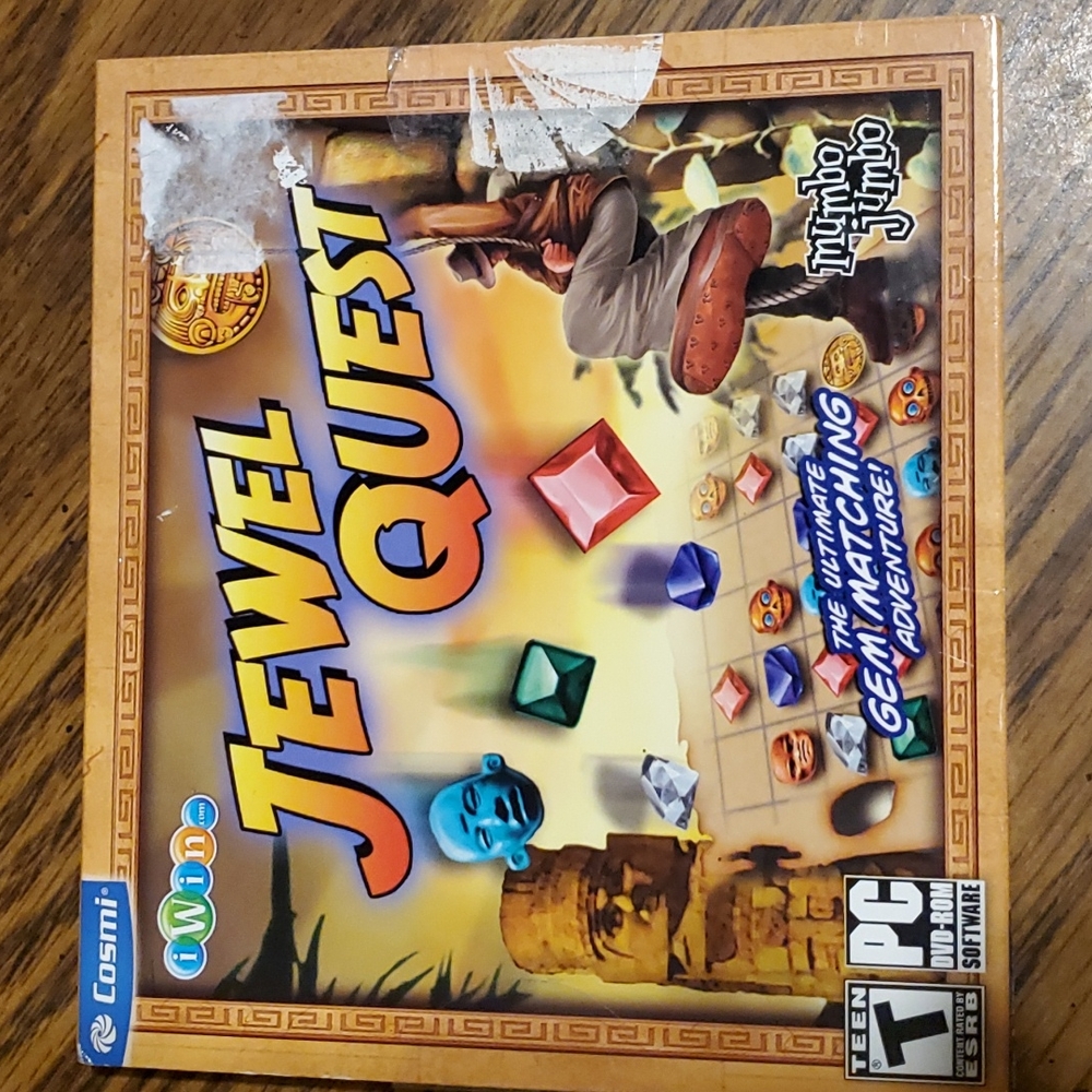 JEWEL QUEST - iWin PC-DVD- Mumbo Jumbo - Cosmi. EC.